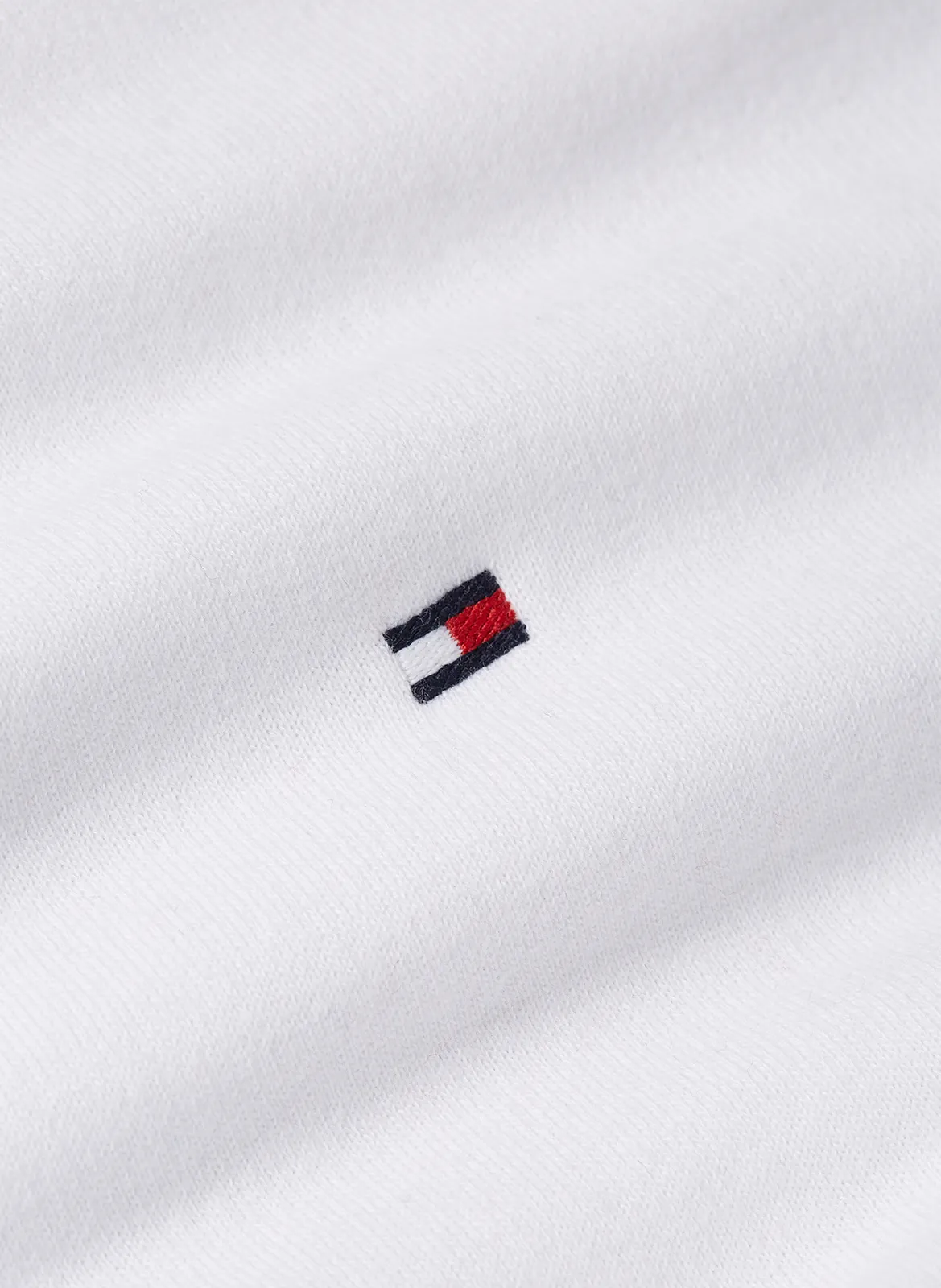  TOMMY HILFIGER   Felpa a girocollo con applicazione rete | Bianco