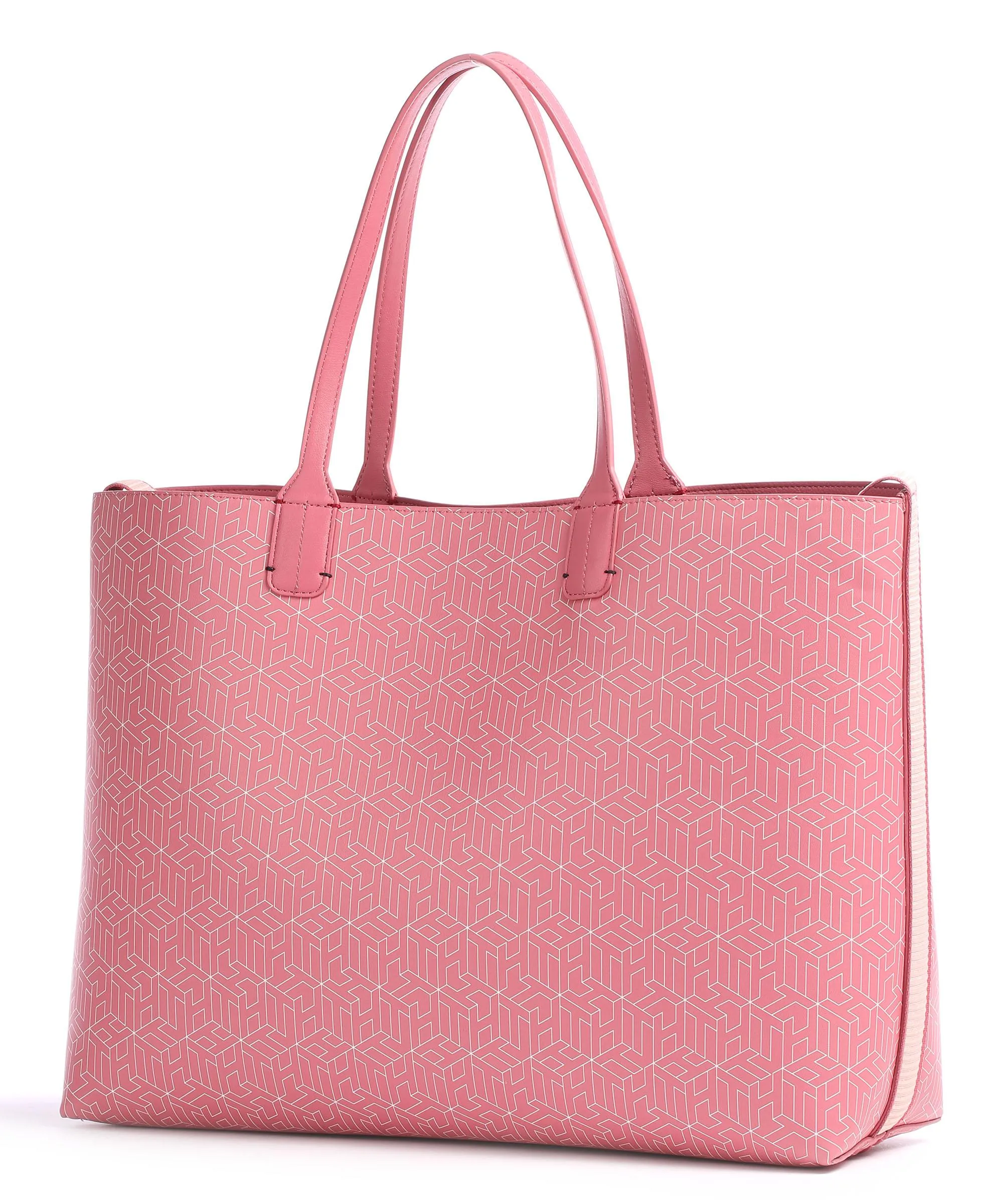 Tommy Hilfiger Iconic Borsa shopper pelle sintetica rosa  