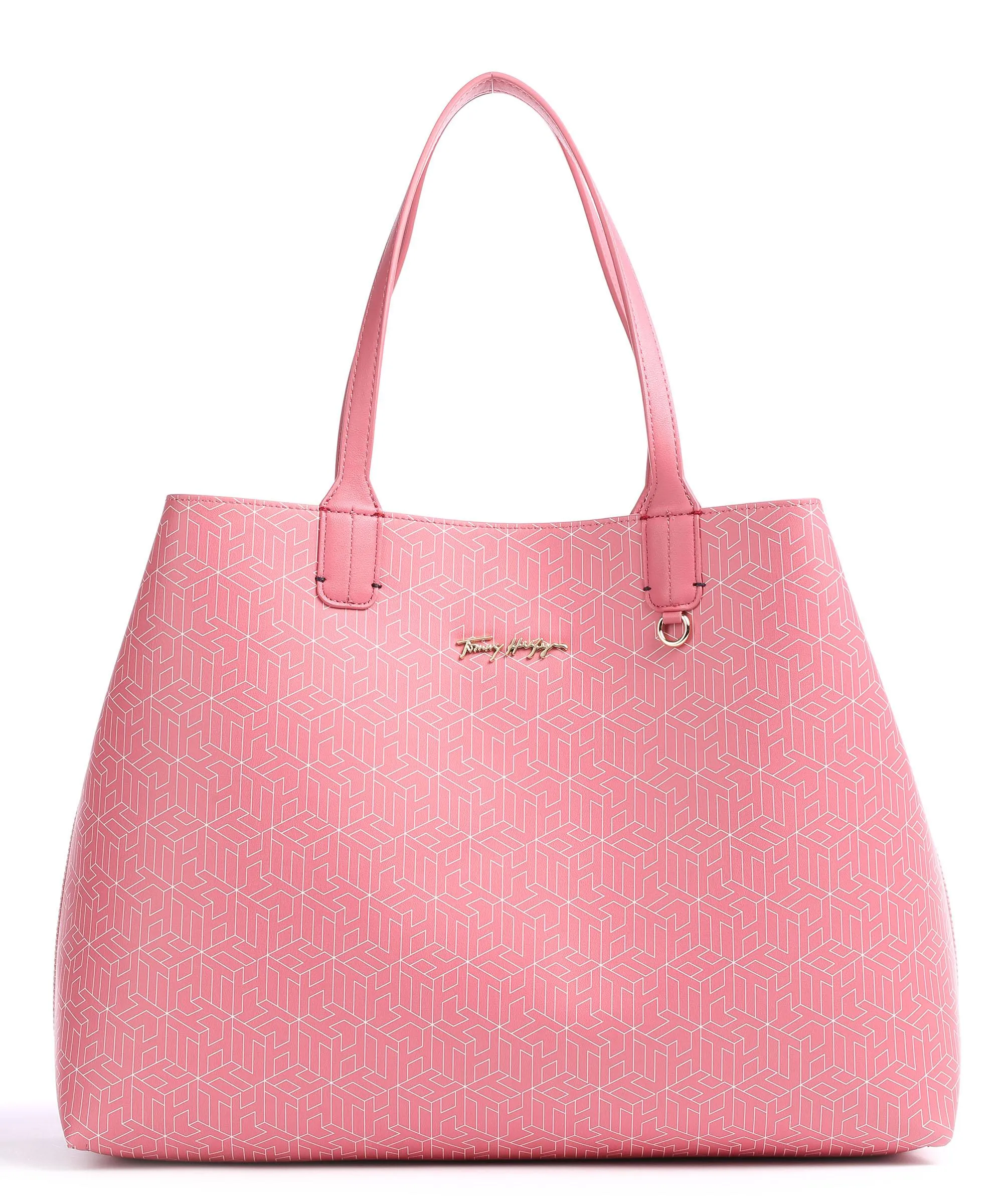  Tommy Hilfiger Iconic Borsa shopper pelle sintetica rosa  