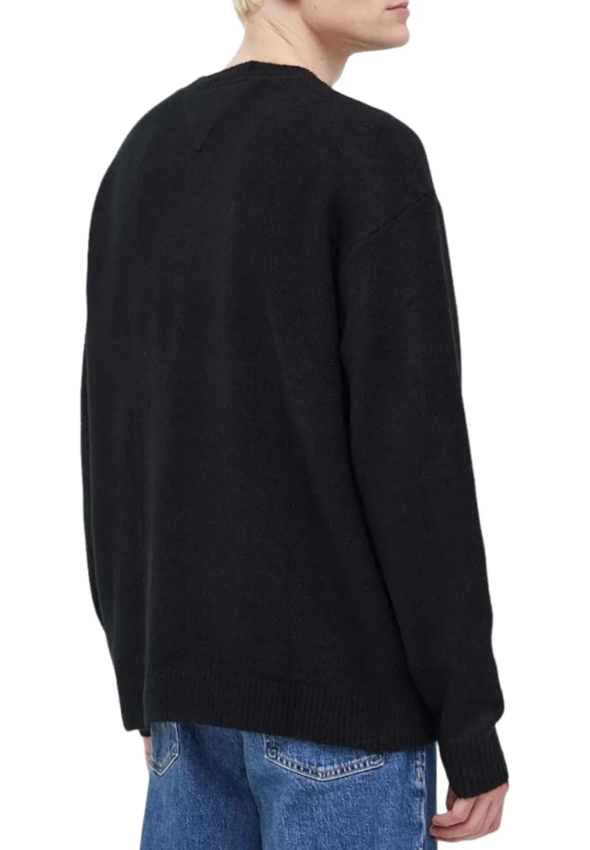 Tommy Jeans Uomo Maglione Girocollo DM0DM18360-BDS Nero