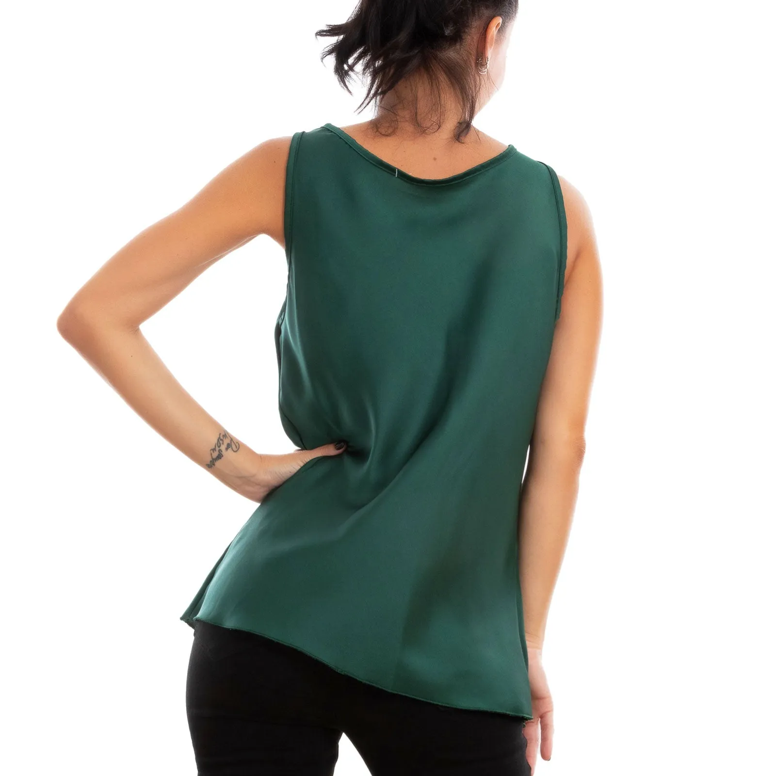 Top Donna Sottogiacca Blusa Raso Ms-1568