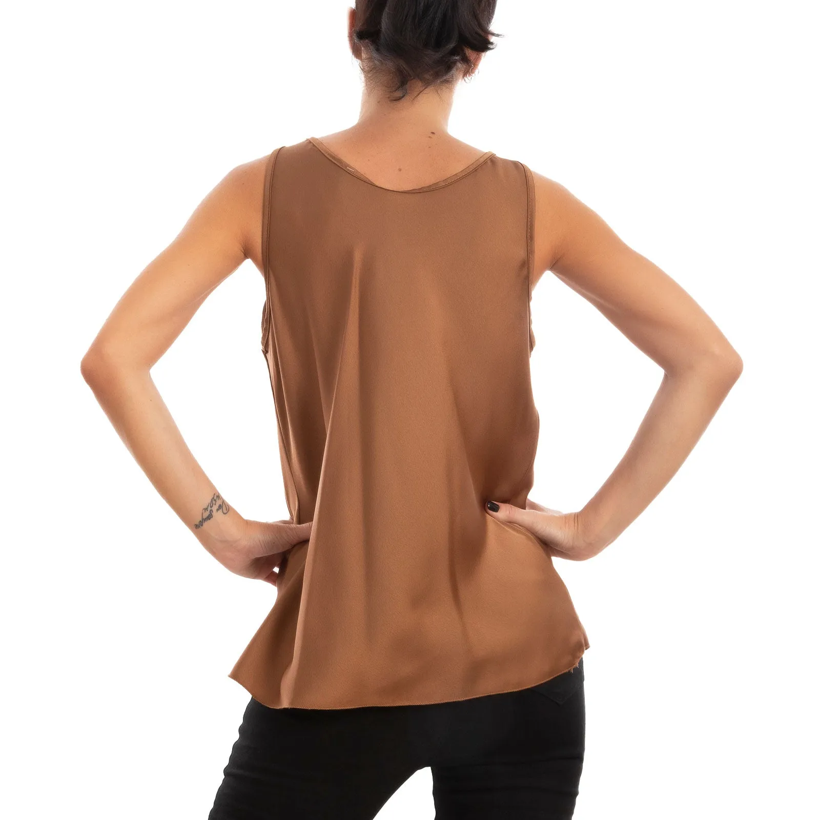 Top Donna Sottogiacca Blusa Raso Ms-1568