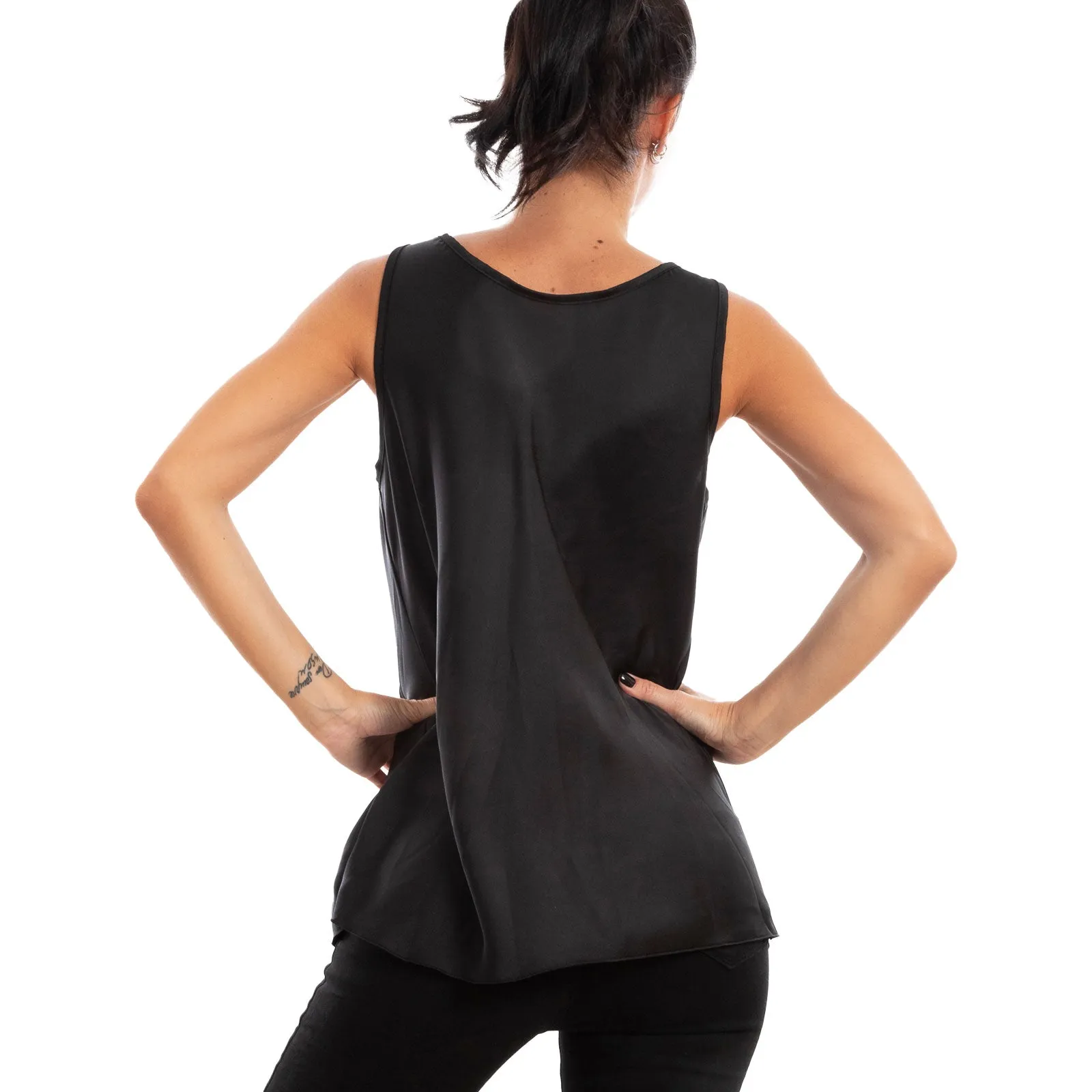 Top Donna Sottogiacca Blusa Raso Ms-1568