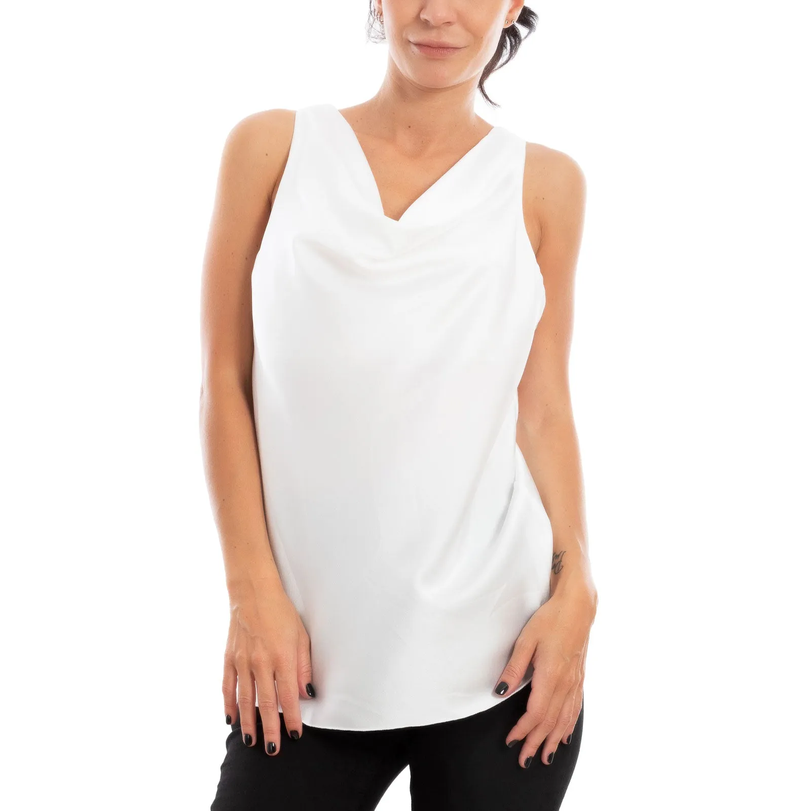 Top Donna Sottogiacca Blusa Raso Ms-1568