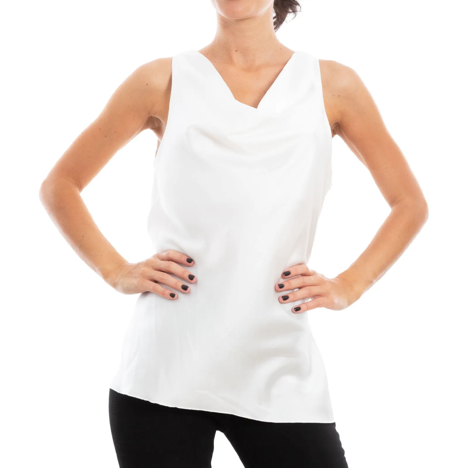 Top Donna Sottogiacca Blusa Raso Ms-1568