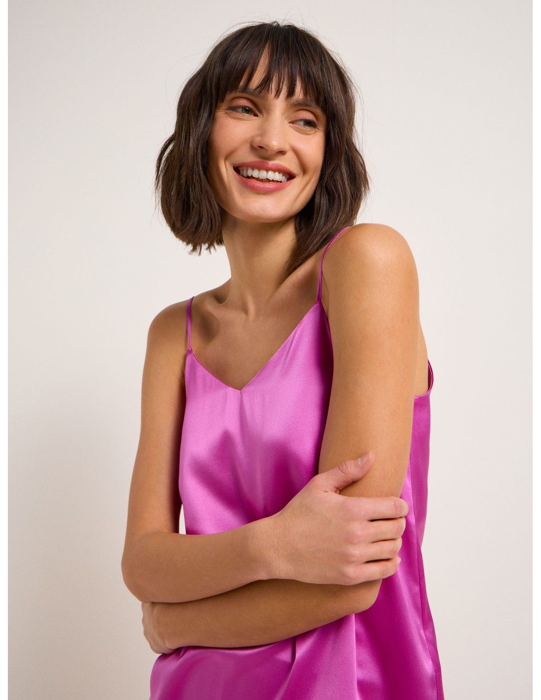 TOP IN SETA SATIN