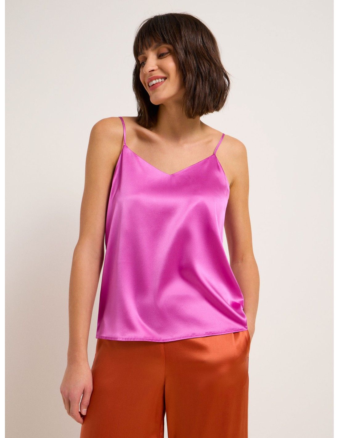 TOP IN SETA SATIN