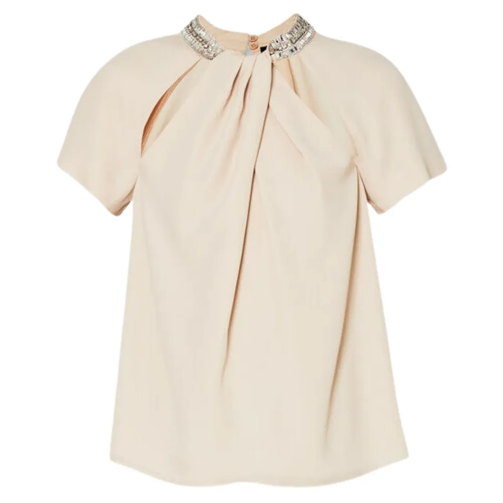 Top Liu Jo in georgette con strass