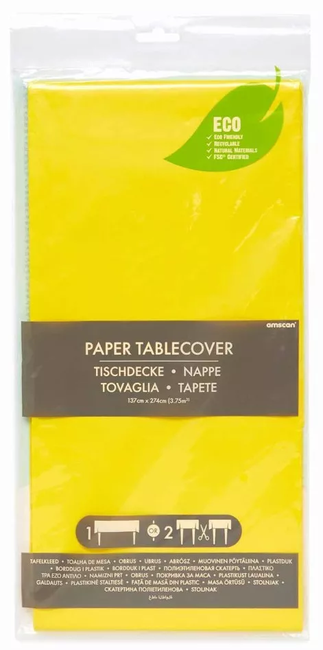 Tovaglia ecologica giallo sole 2,74 m