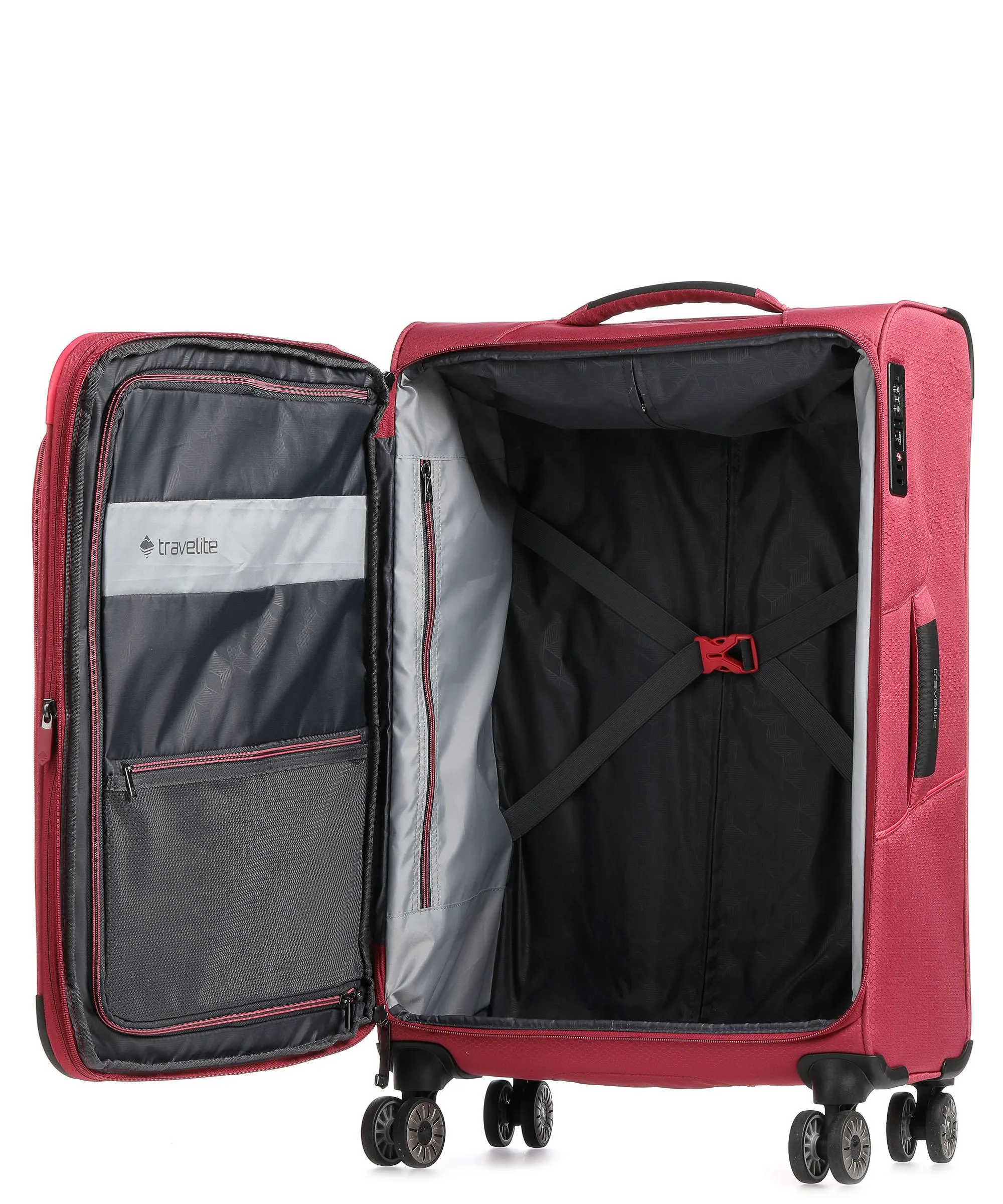  Travelite Skaii Valigia trolley (4 ruote) fucsia 78 cm  
