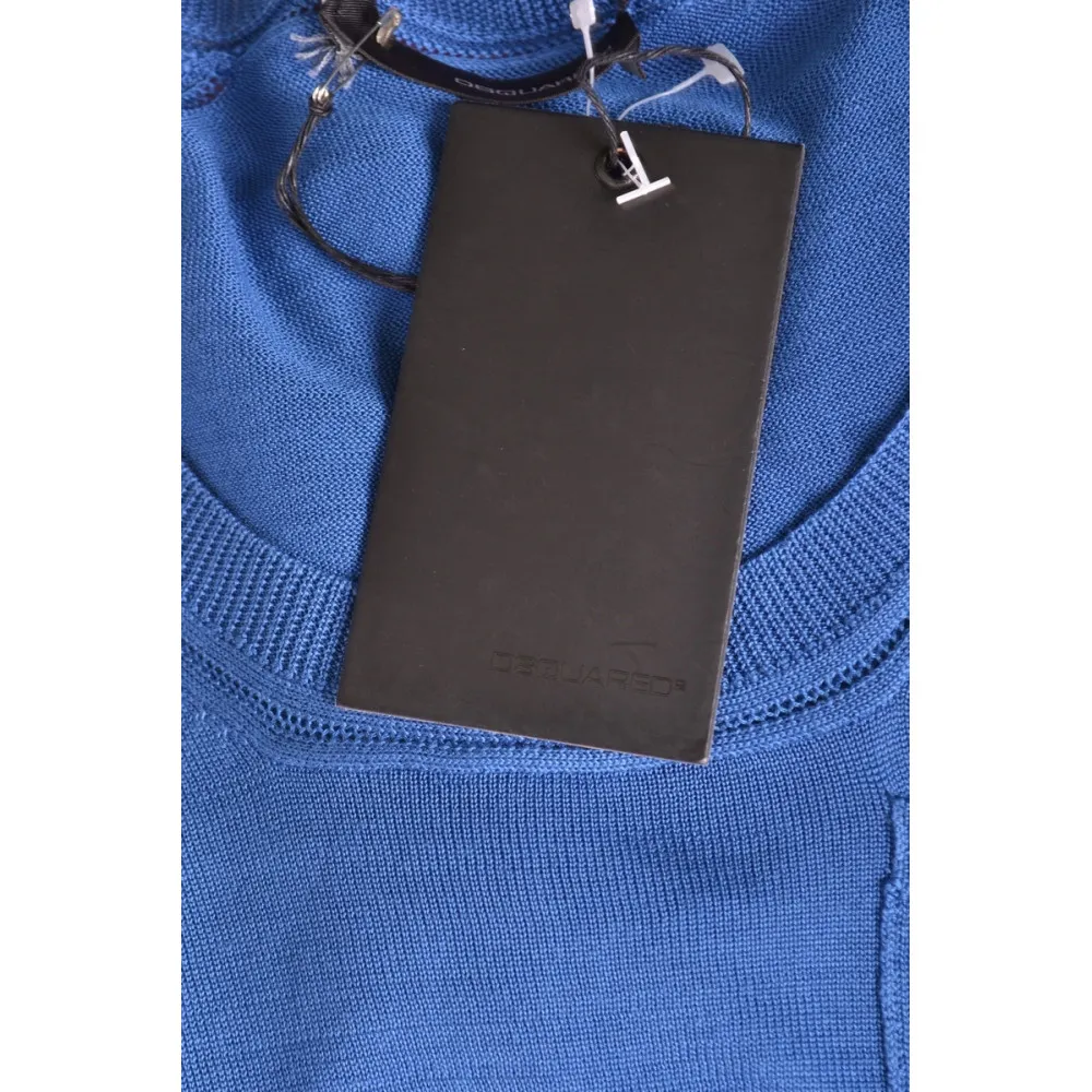 Tshirt Manica Corta Dsquared blu