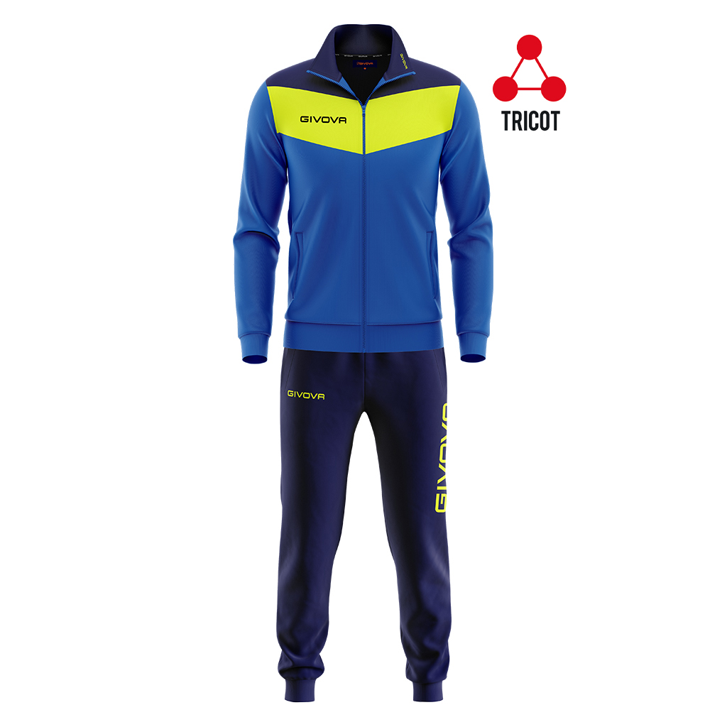 Tuta Campo Azzurro/Giallofluo TG L