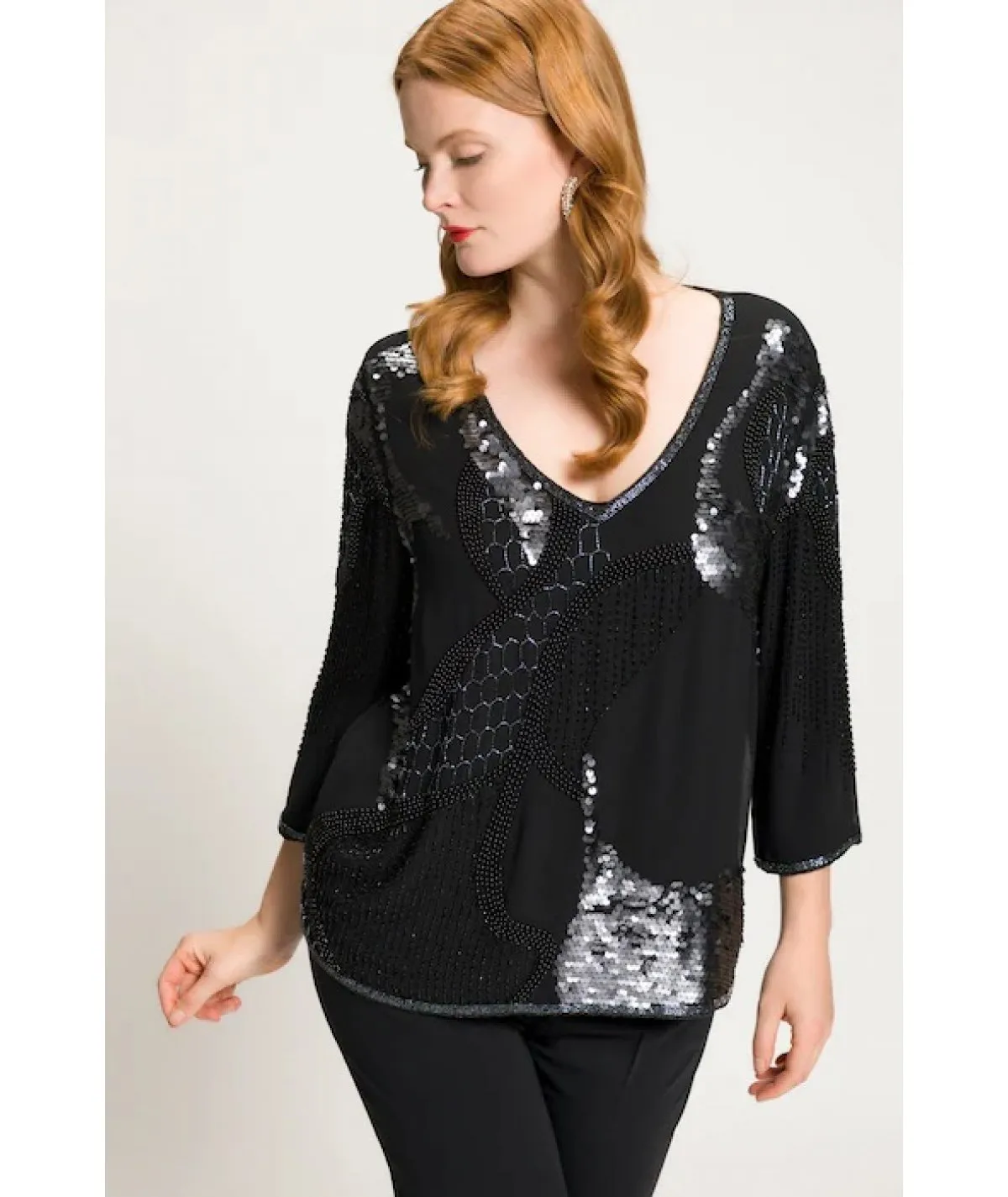 ULLA POPKEN BLUSA CURVY ELEGANTE PER DONNA E RAGAZZA TAGLIE COMOD