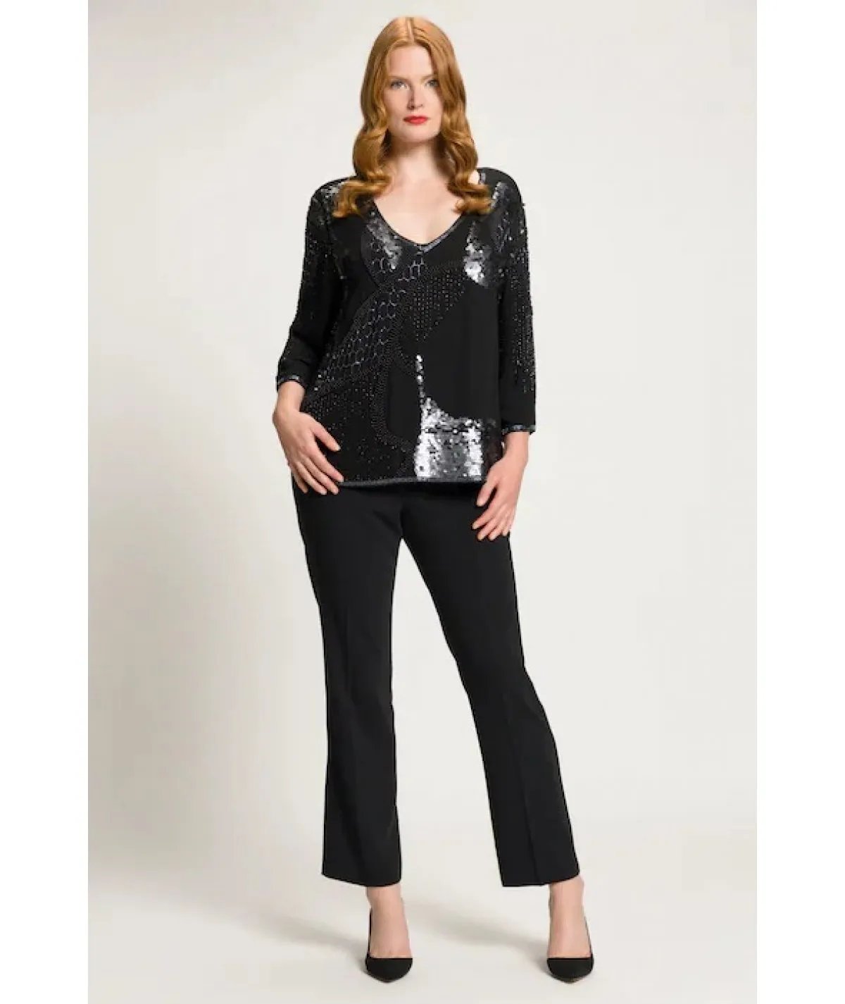 ULLA POPKEN BLUSA CURVY ELEGANTE PER DONNA E RAGAZZA TAGLIE COMOD