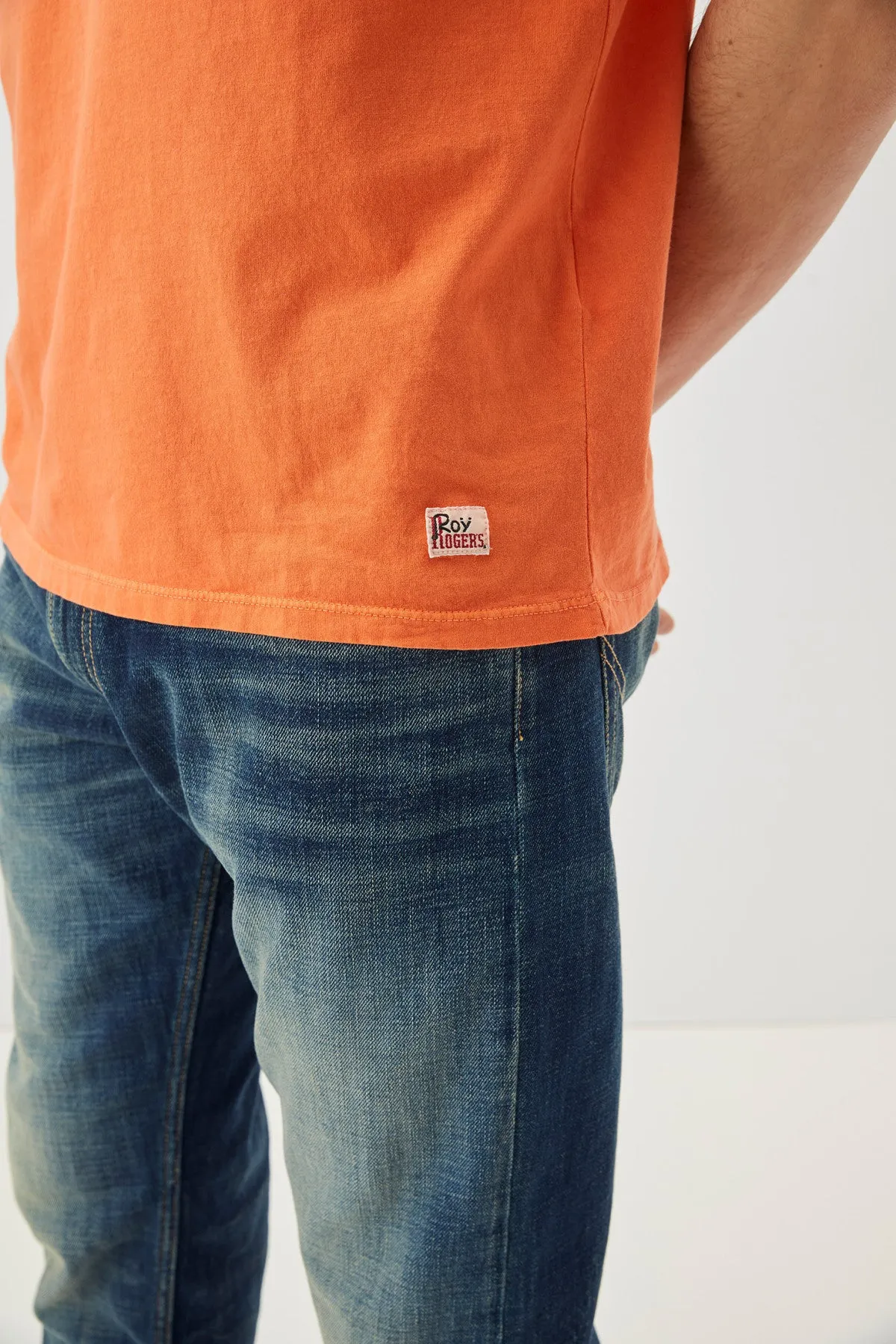US4-T-Shirt Girocollo Jersey Orange Man  