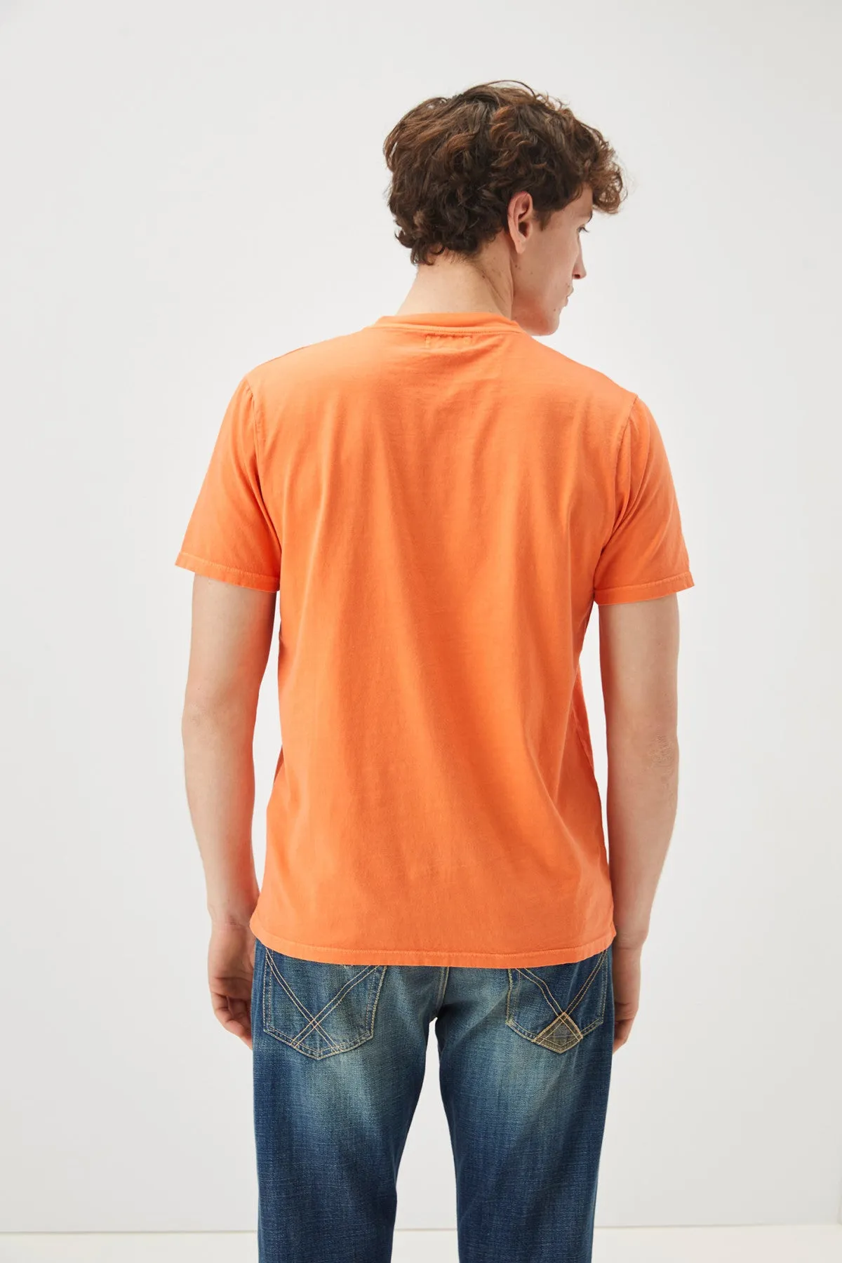 US4-T-Shirt Girocollo Jersey Orange Man  
