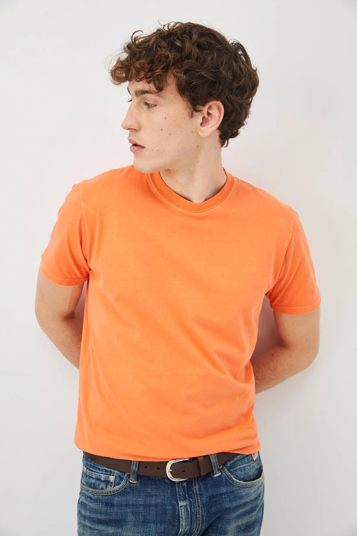 US4-T-Shirt Girocollo Jersey Orange Man  