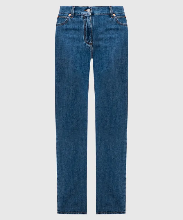Valentino Jeans blu con patch logo 5B3DD18C8MD