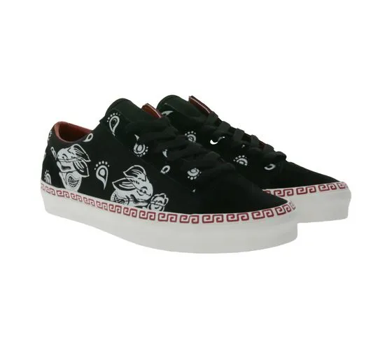 VANS Style 36 sneakers da donna in vera pelle scarpe basse alla moda con stampa conigli VN0A54F6BM81 nero/bianco