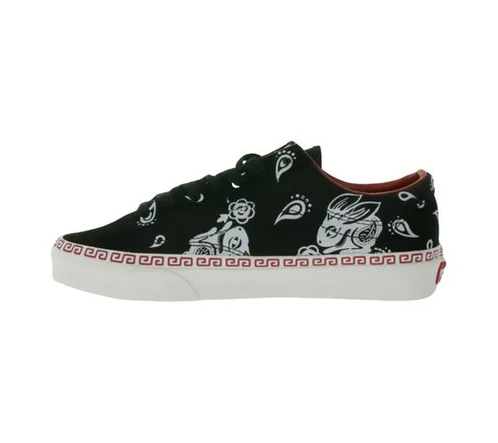 VANS Style 36 sneakers da donna in vera pelle scarpe basse alla moda con stampa conigli VN0A54F6BM81 nero/bianco