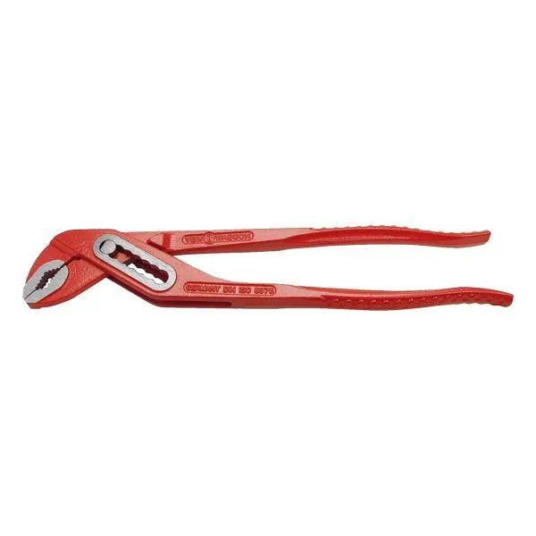 VBW PINZA A PAPPAGALLO REGOLABILE PER TUBI E DADI ROSSA MOD.966/83 MM175