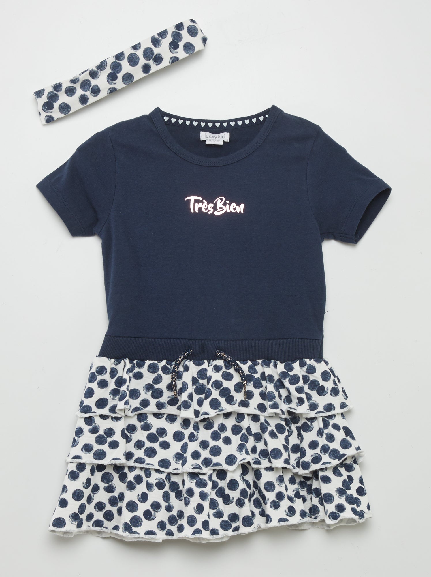 Vestito 2 in 1 stampato - BLU