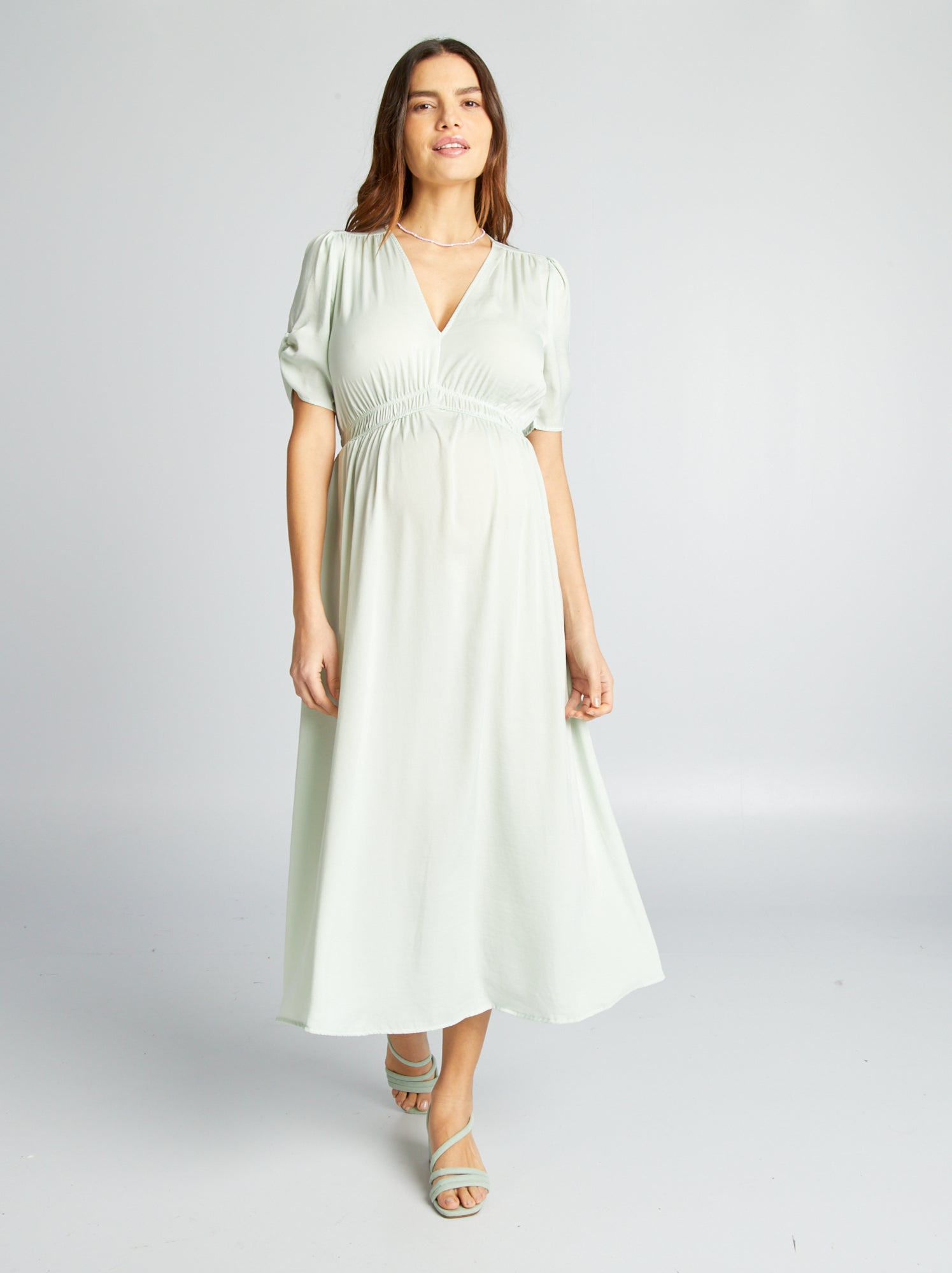 Vestito da cerimonia premaman - VERDE