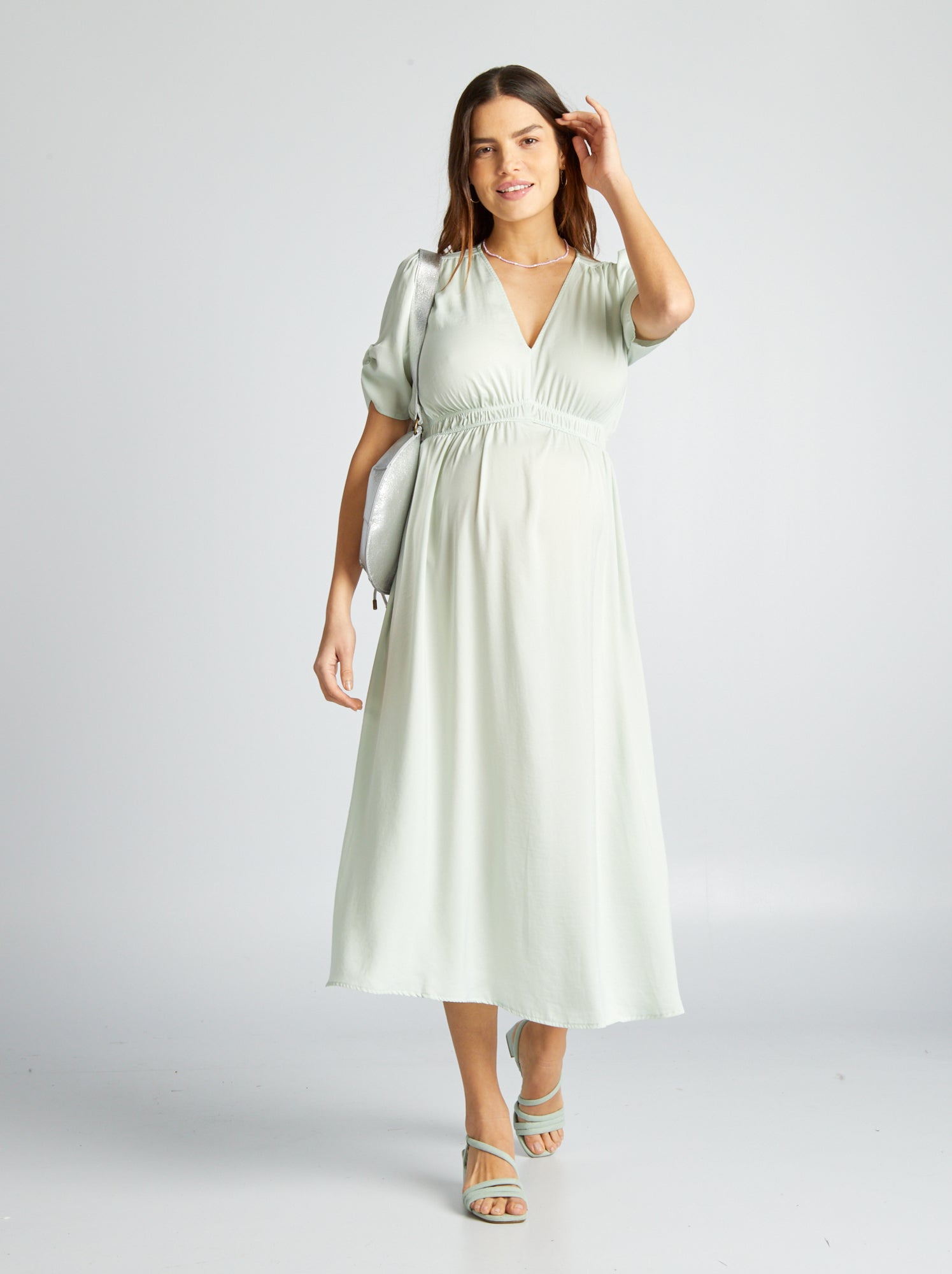 Vestito da cerimonia premaman - VERDE