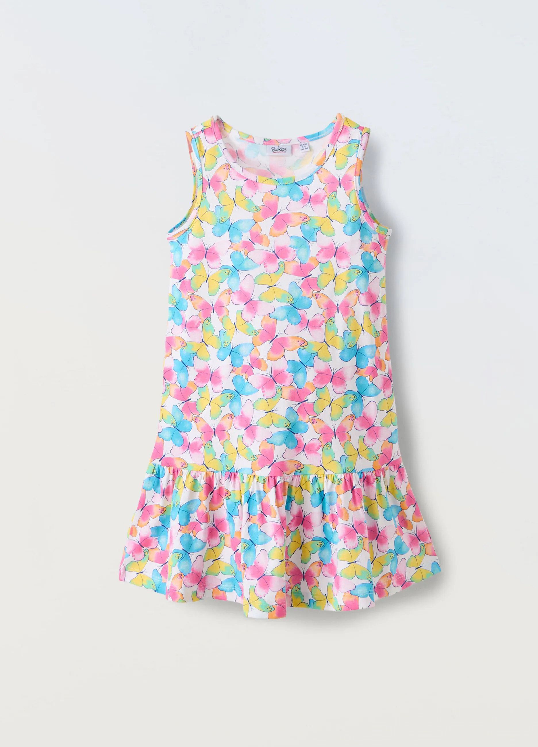Vestito in puro cotone bambina