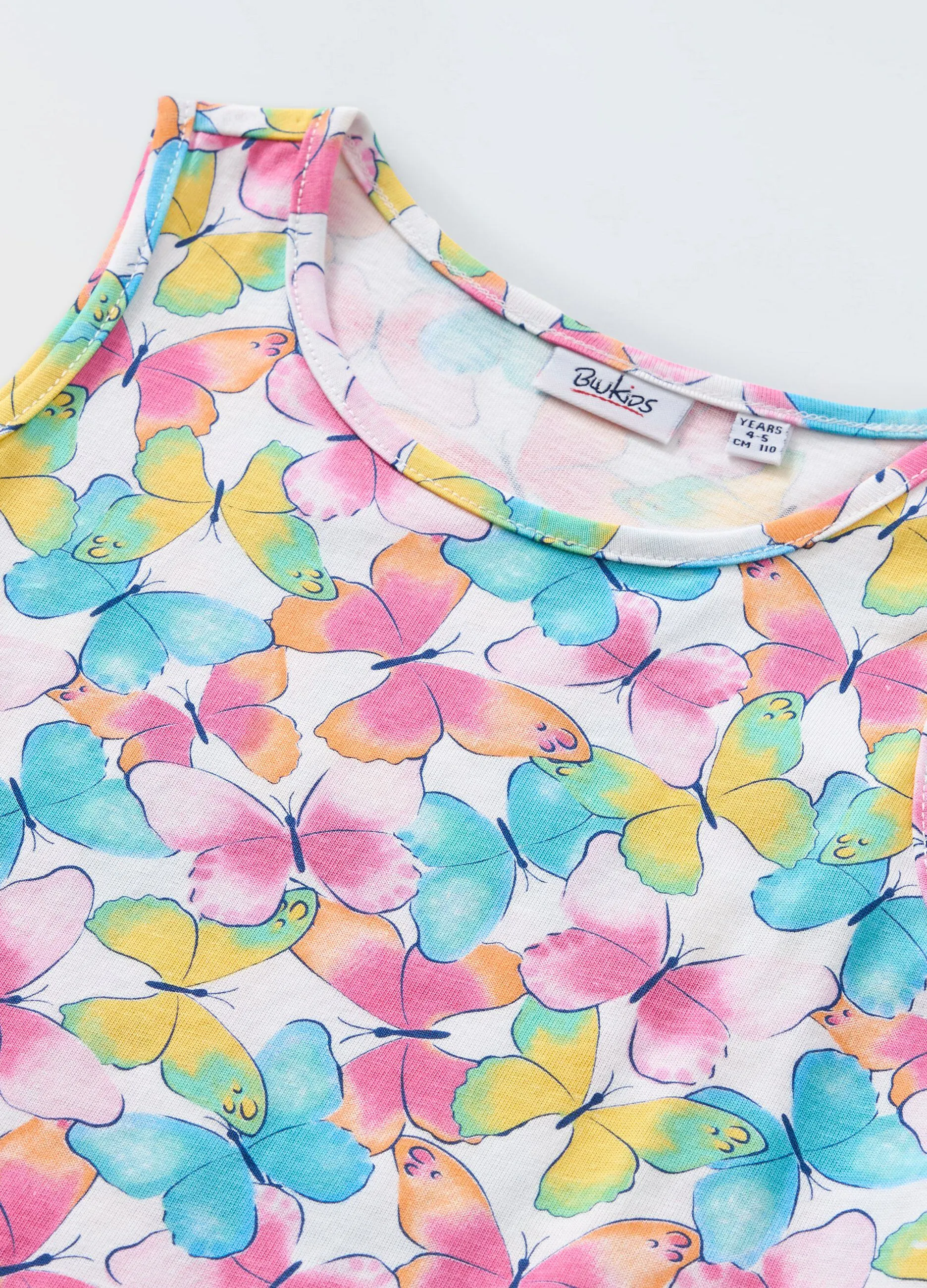 Vestito in puro cotone bambina