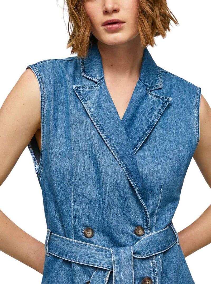 Vestito Pepe Jeans Carmen Blu per Donna