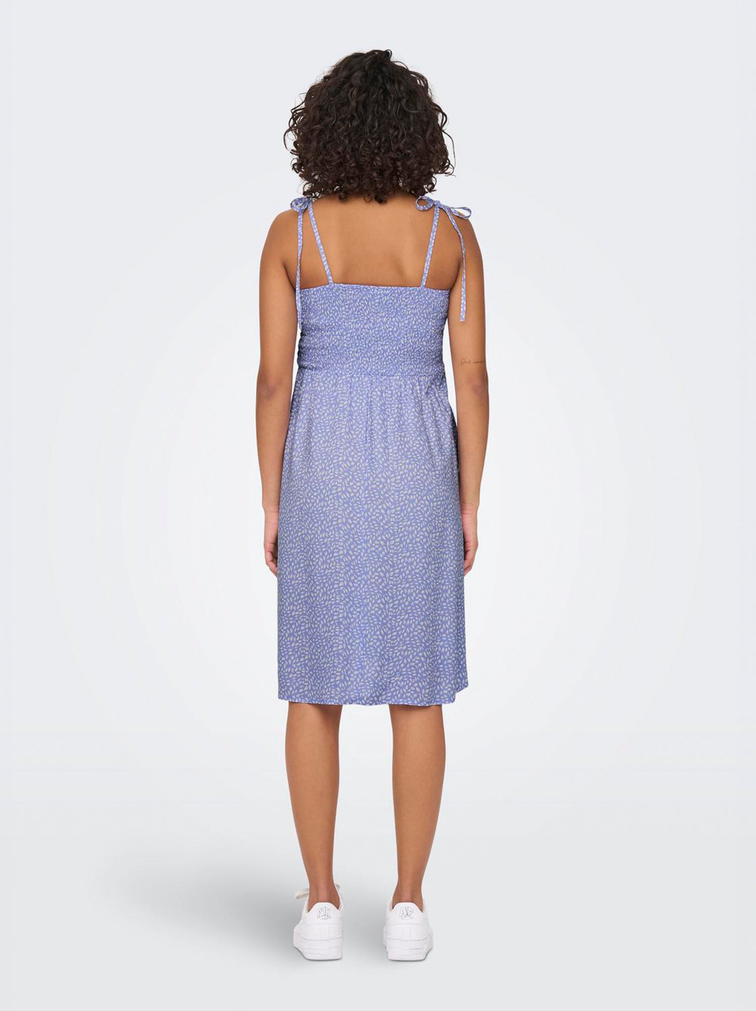 Vestito premaman con spalline sottili - BLU