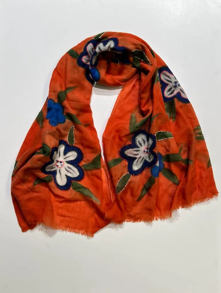 W2-Ibisco Sciarpa 2088 Arancio  