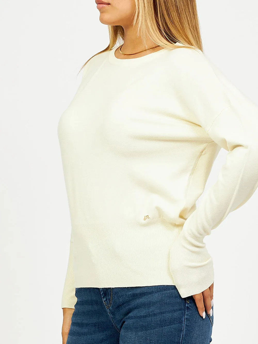 YES ZEE Maglione Donna - Bianco modello M051