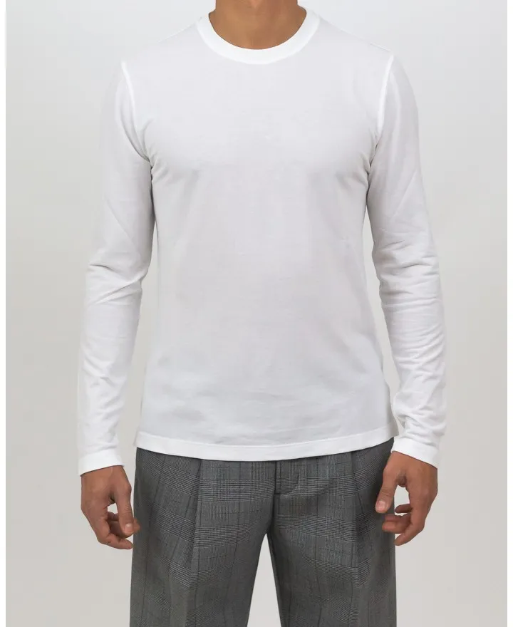 Zanone - T-shirt Sottogiacca Manica Lunga Bianca Uomo