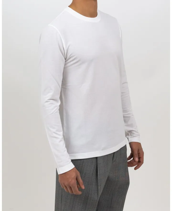 Zanone - T-shirt Sottogiacca Manica Lunga Bianca Uomo