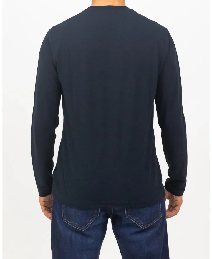Zanone - T-shirt Sottogiacca Manica Lunga Blu Uomo