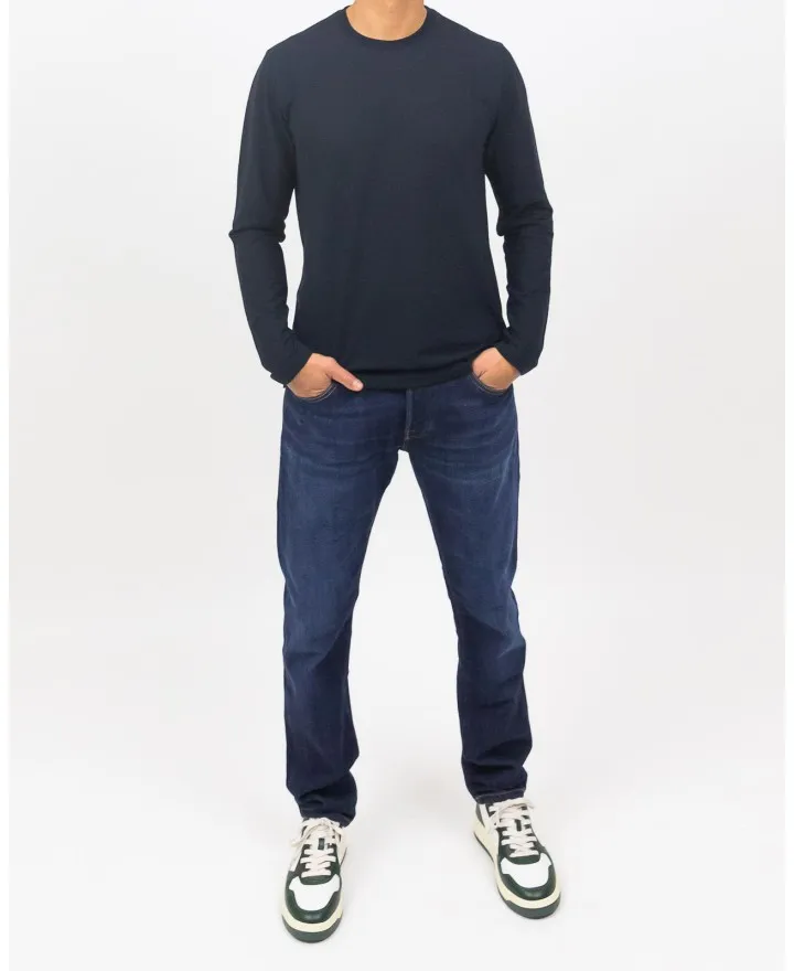 Zanone - T-shirt Sottogiacca Manica Lunga Blu Uomo