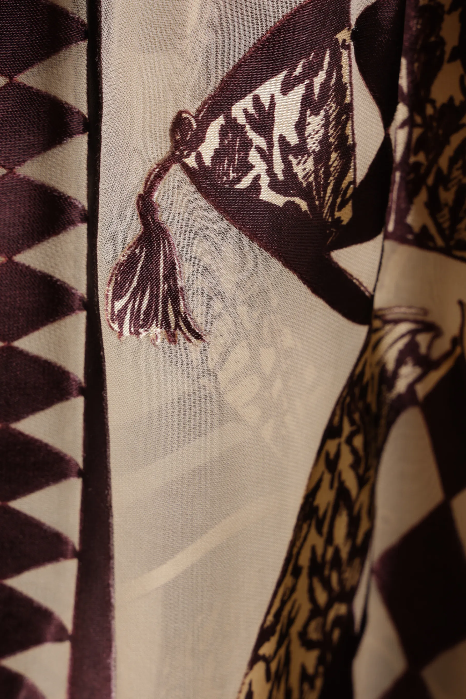  ZIMMERMANN gonna lunga Illustration Otto in chiffon 
